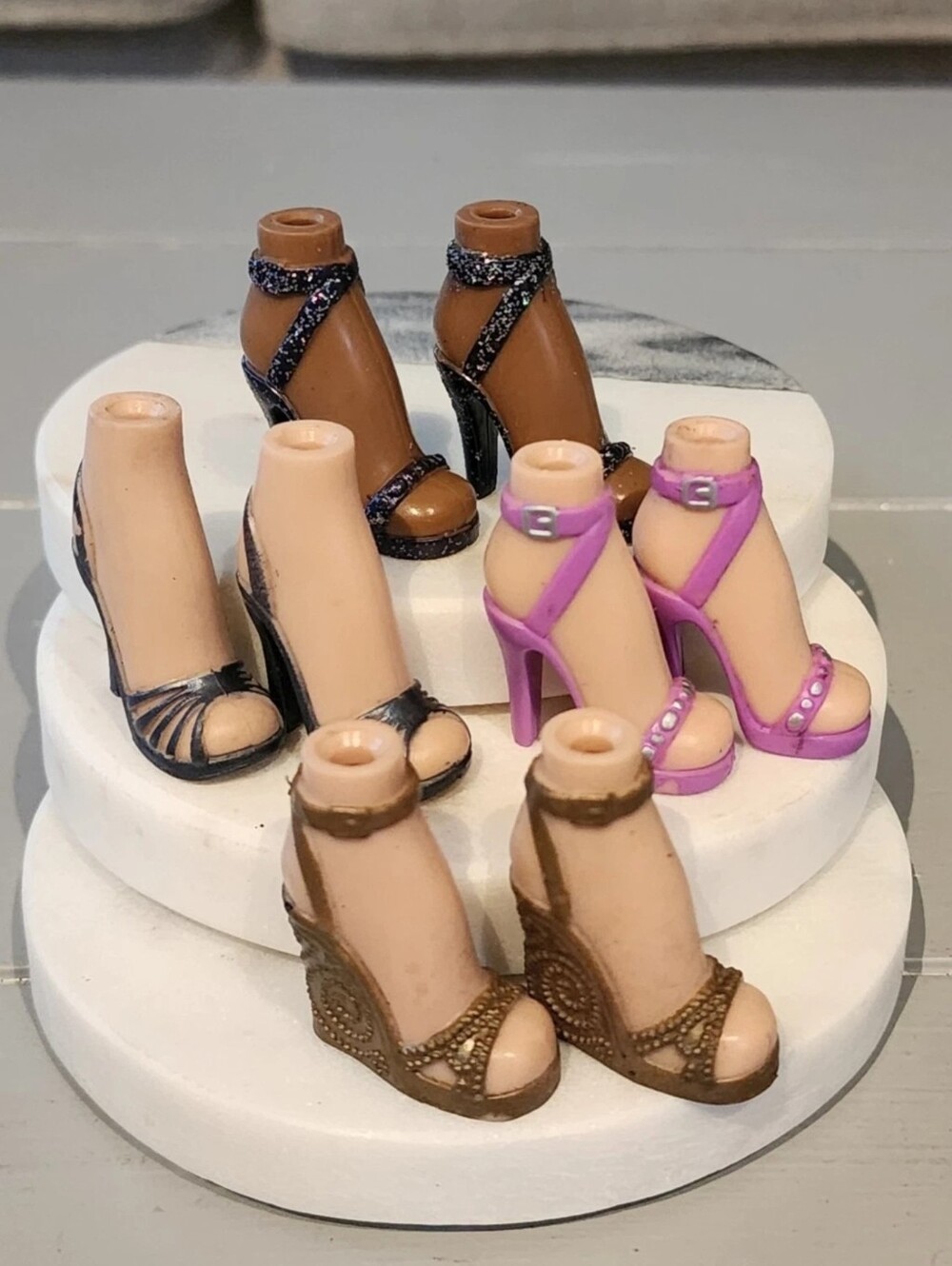 MGA Bratz G1 Strappy Shoes For Sasha Cloe Feet High Heel Lot Of 4 Sets